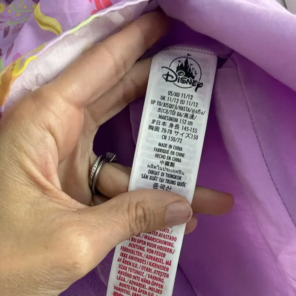 Disney Rapunzel Tangled Dress Size 11/12 Princess NWT - Picture 4 of 11